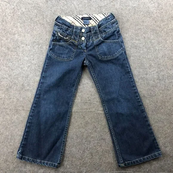 Burberry | Bottoms | Burberry Jeans Girls 6 Blue Bootcut Pockets